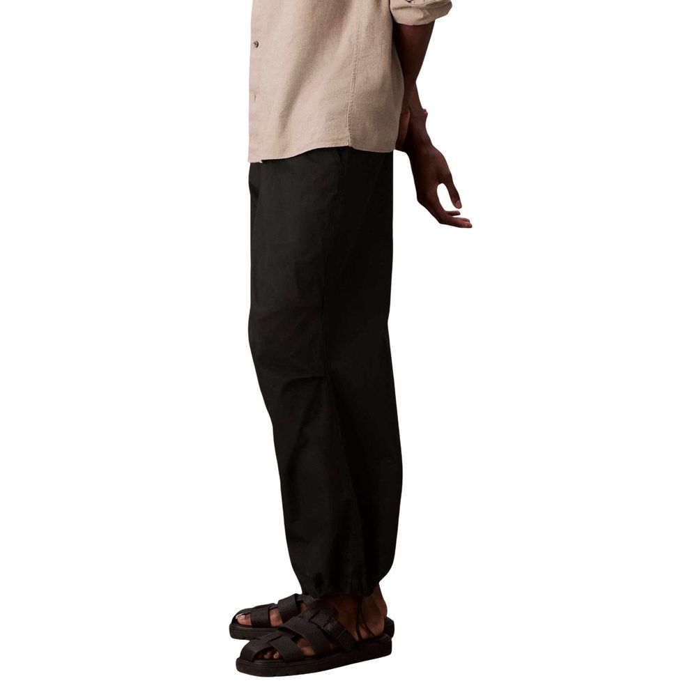 Black Cotton Joggers (Workout Pants)