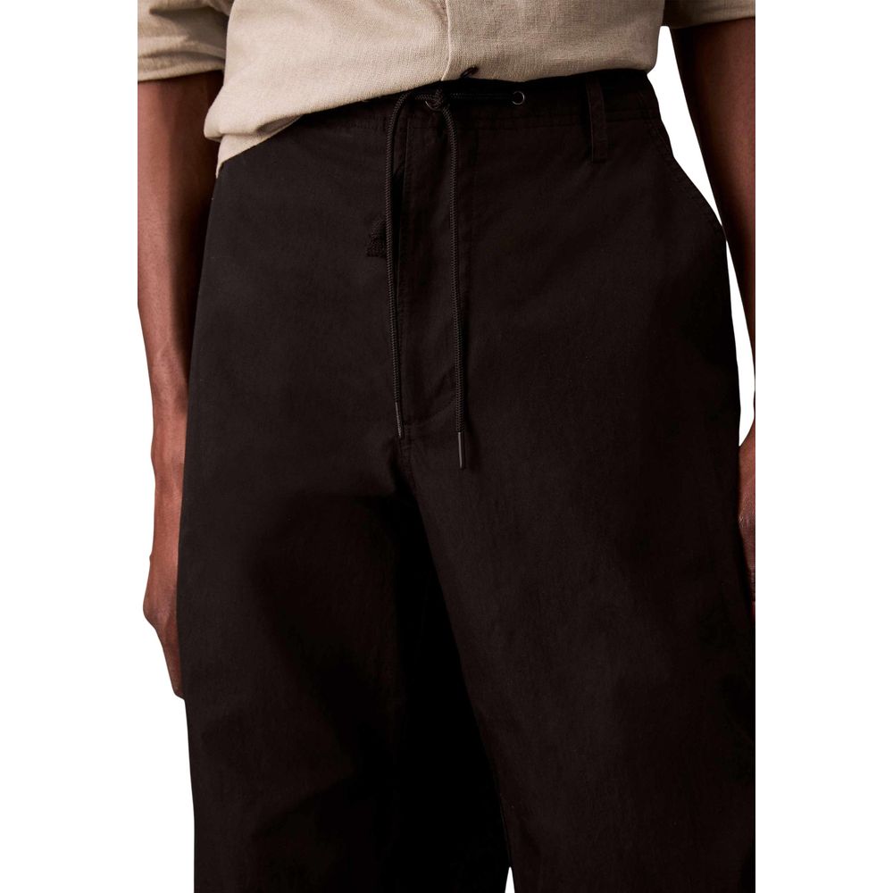 Black Cotton Joggers (Workout Pants)