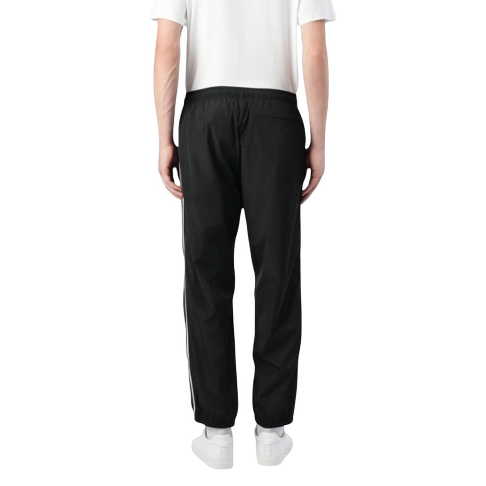 Black Polyester Joggers (Workout Pants)