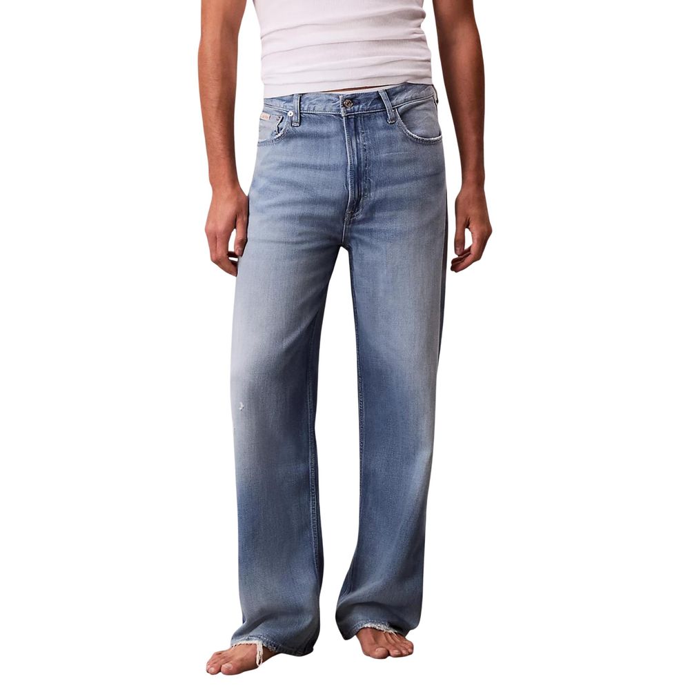 Blue Lyocell Relaxed Fit Jeans