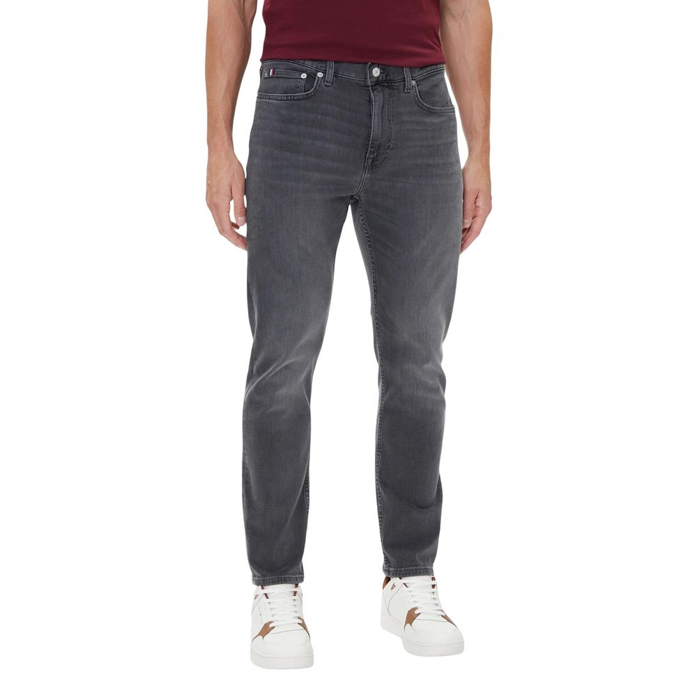 Gray Recycled Cotton Skinny Jeans