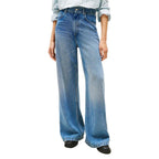 Blue Lyocell Bootcut Jeans