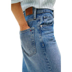 Blue Lyocell Bootcut Jeans