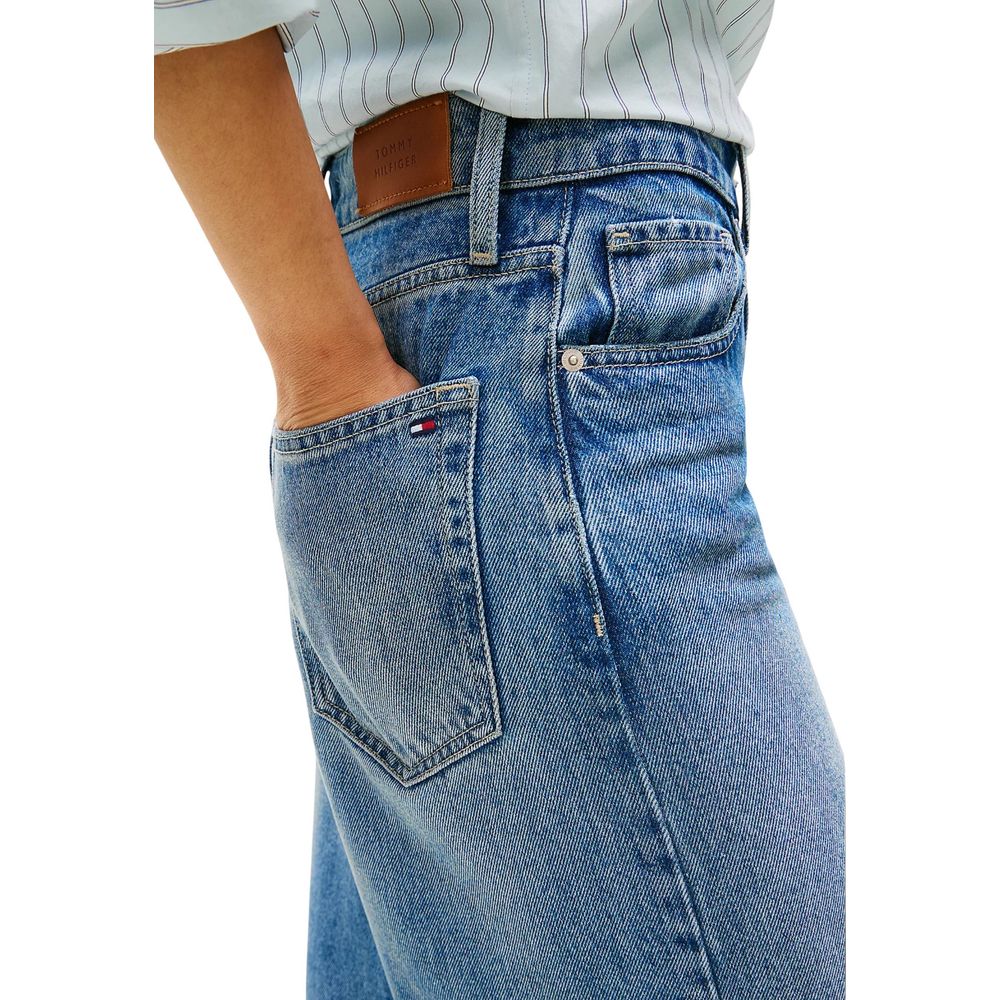Blue Lyocell Bootcut Jeans
