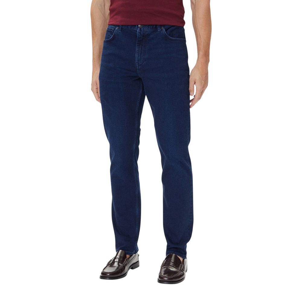 Blue Recycled Cotton Relaxed Fit Jeans
