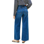 Blue Recycled Cotton Relaxed Fit Jeans