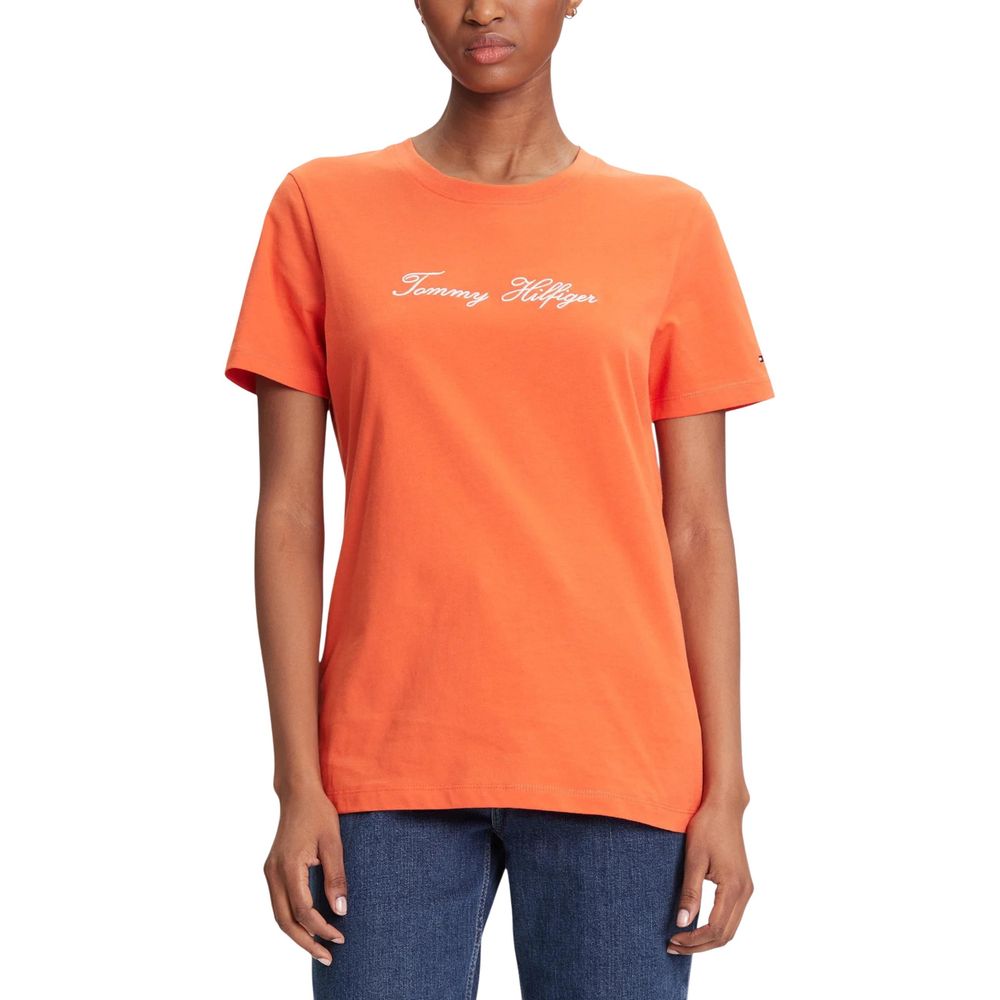 Orange Recycled Cotton T-Shirt