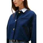 Blue Viscose Blazer