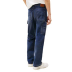 Blue Recycled Cotton Relaxed Fit Jeans