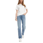 Blue Recycled Cotton Mom Jeans