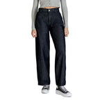 Blue Cotton Bootcut Jeans