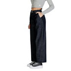 Blue Cotton Bootcut Jeans