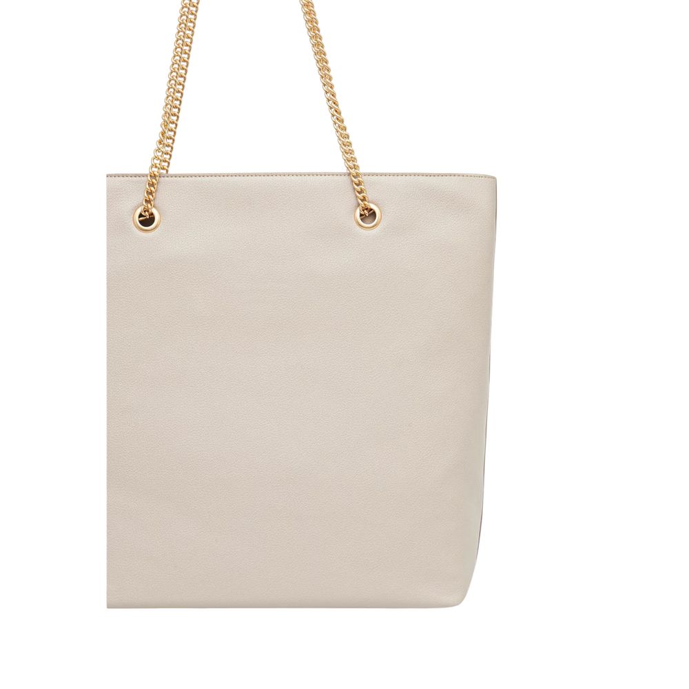 Beige Polyethylene Handbag