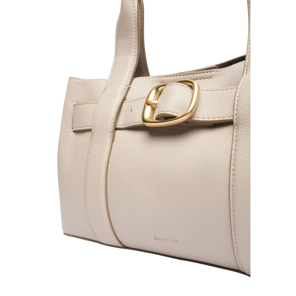 Gray Polyethylene Handbag