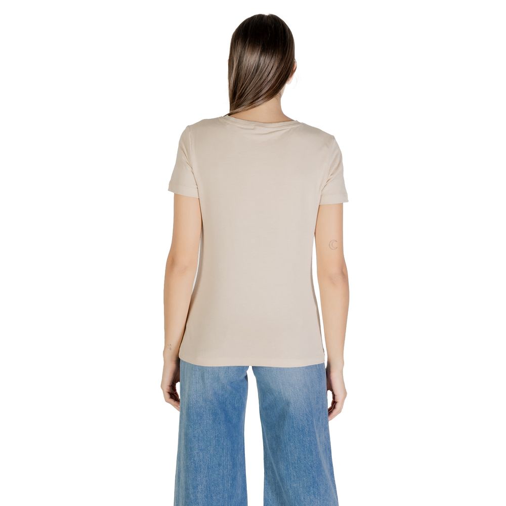 Beige Cotton T-Shirt