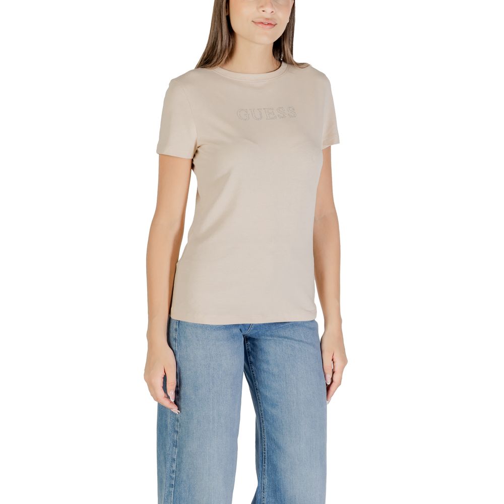 Beige Cotton T-Shirt