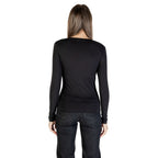 Black Cotton Long Sleeve T-Shirt