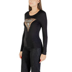 Black Cotton Long Sleeve T-Shirt