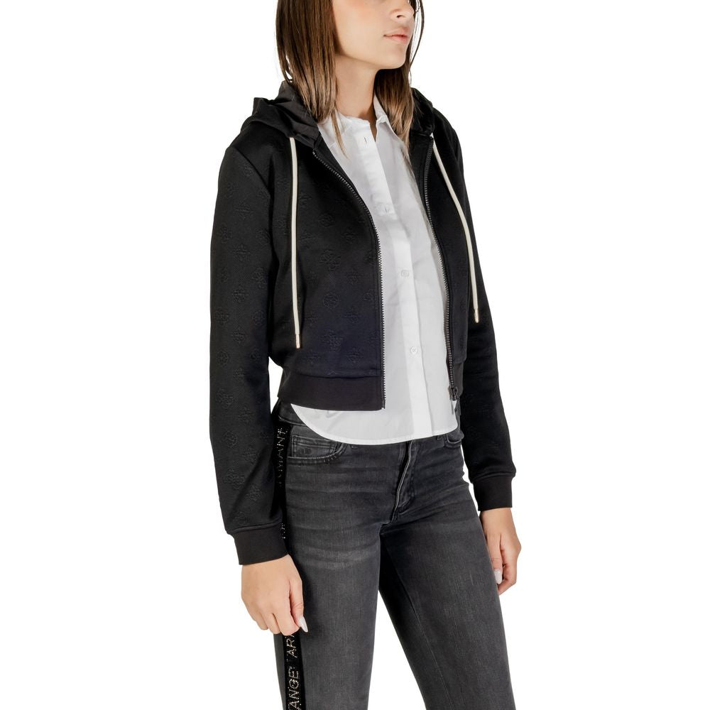 Black Polyester Hoodie