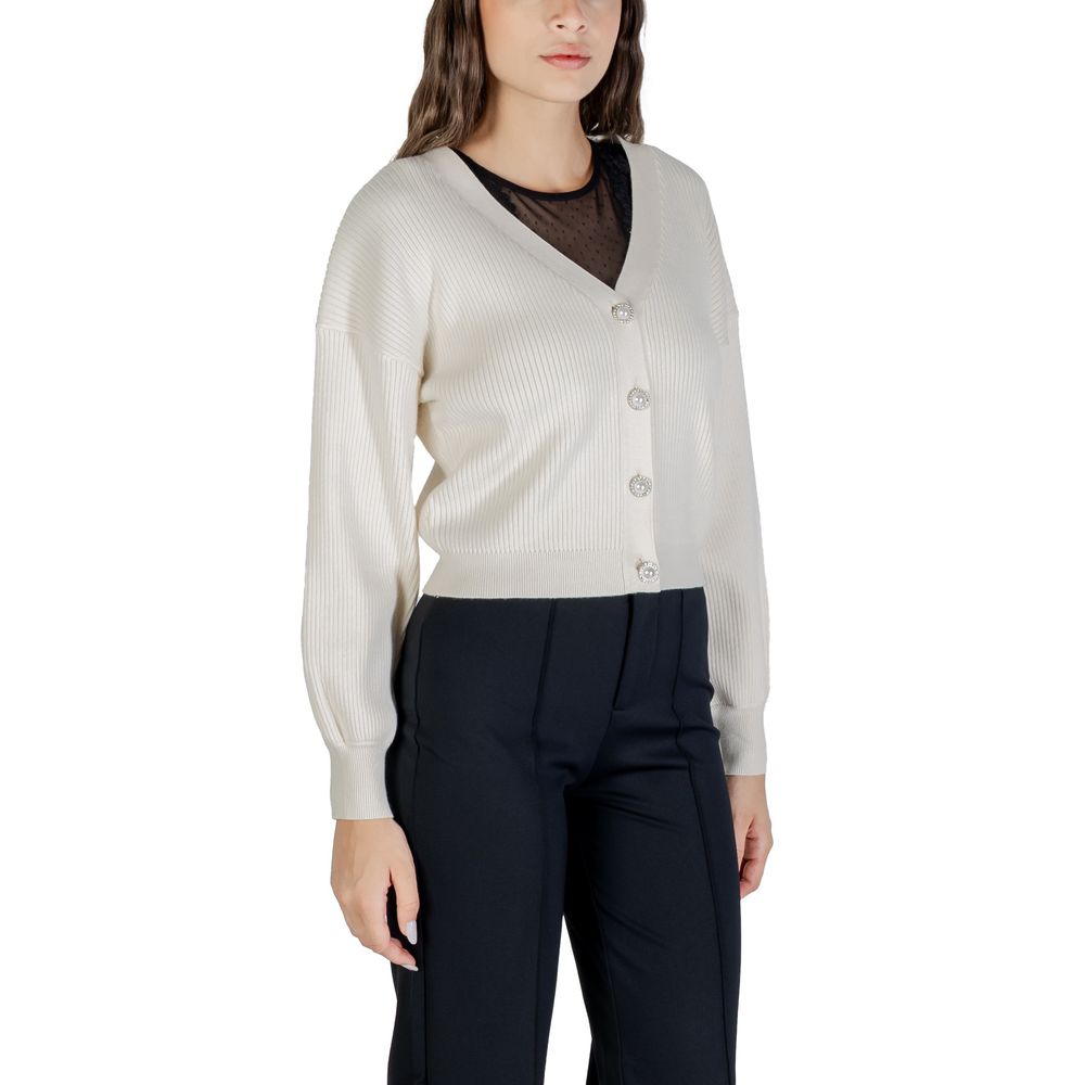 Cream Viscose Cardigan