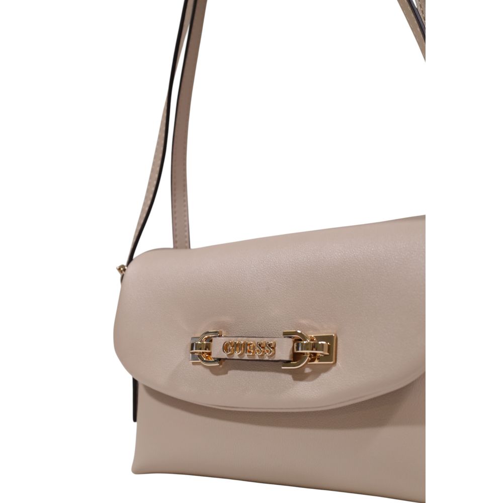 Beige Polyethylene Handbag