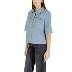 Light Blue Cotton Shortsleeve Shirt