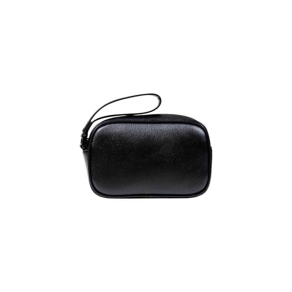 Black Polyester Clutch Bag