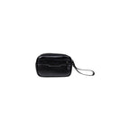 Black Polyester Clutch Bag