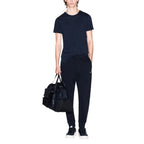 Blue Cotton Joggers (Workout Pants)