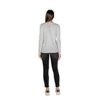 White Cotton Long Sleeve T-Shirt