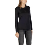 Black Cotton Long Sleeve T-Shirt