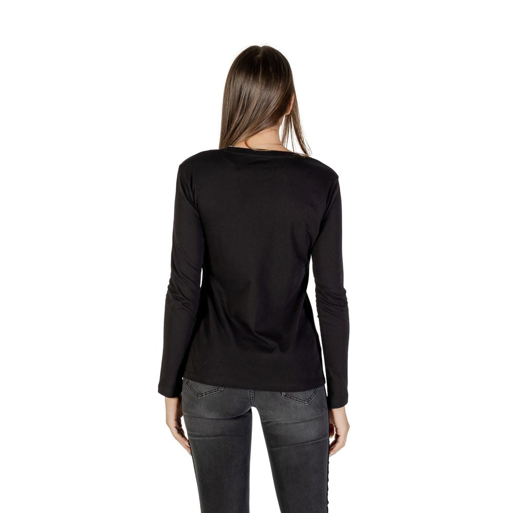 Bicolor Cotton Long Sleeve T-Shirt