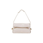 Beige Polyethylene Clutch Bag
