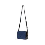 Blue Cotton Handbag