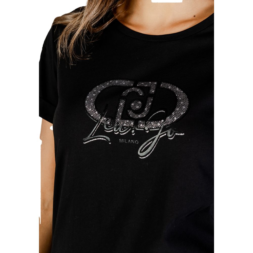 Black Cotton T-Shirt