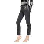 Black Cotton Skinny Jeans