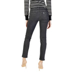 Black Cotton Skinny Jeans