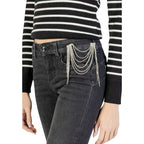 Black Cotton Skinny Jeans