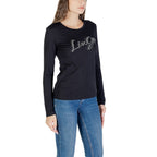 Black Cotton Long Sleeve T-Shirt