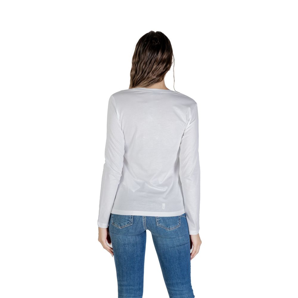 Bicolor Cotton Long Sleeve T-Shirt