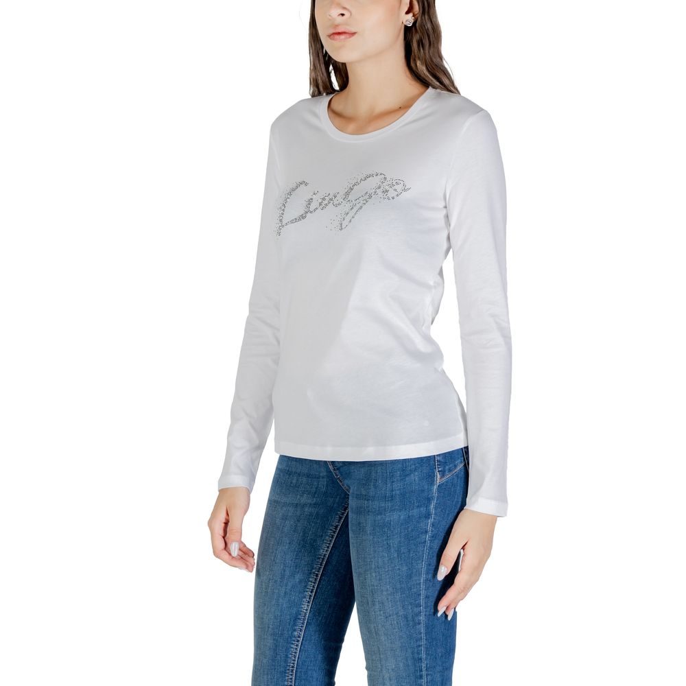 Bicolor Cotton Long Sleeve T-Shirt