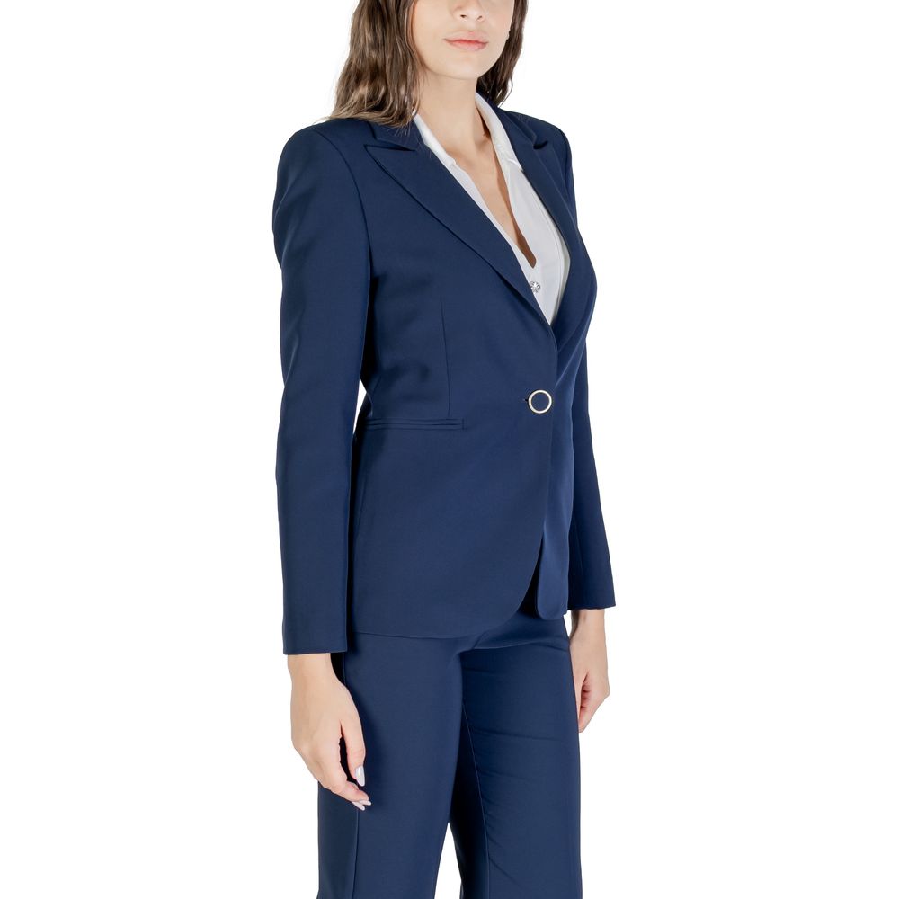 Blue Polyester Blazer