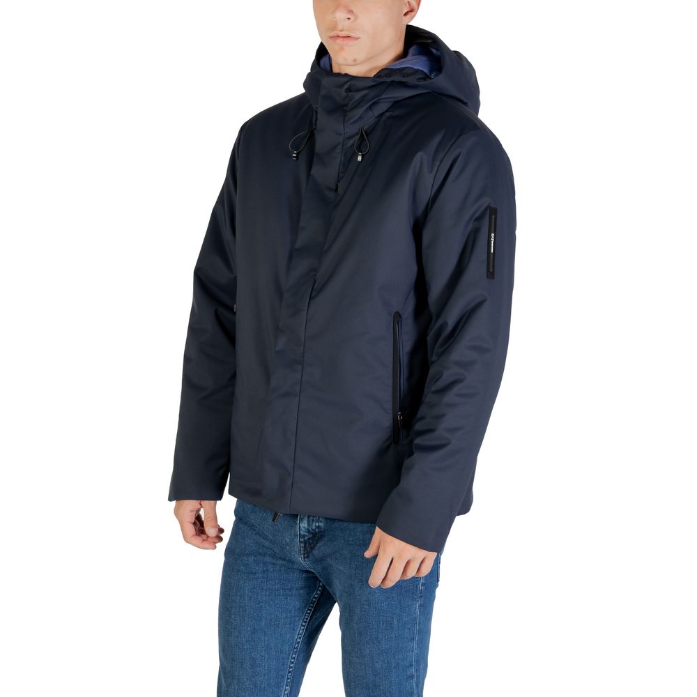 Blue Polyester Coat