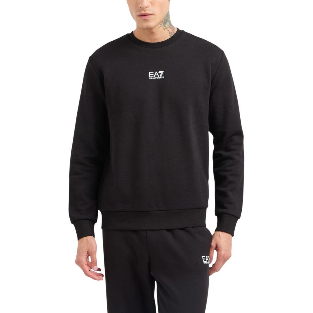 Black Cotton Sweatshirt