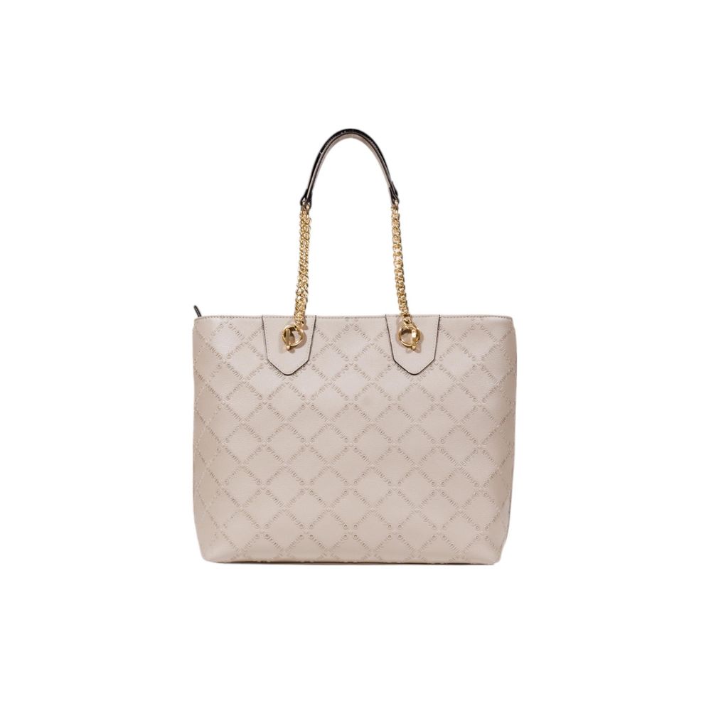 Beige Polyethylene Handbag