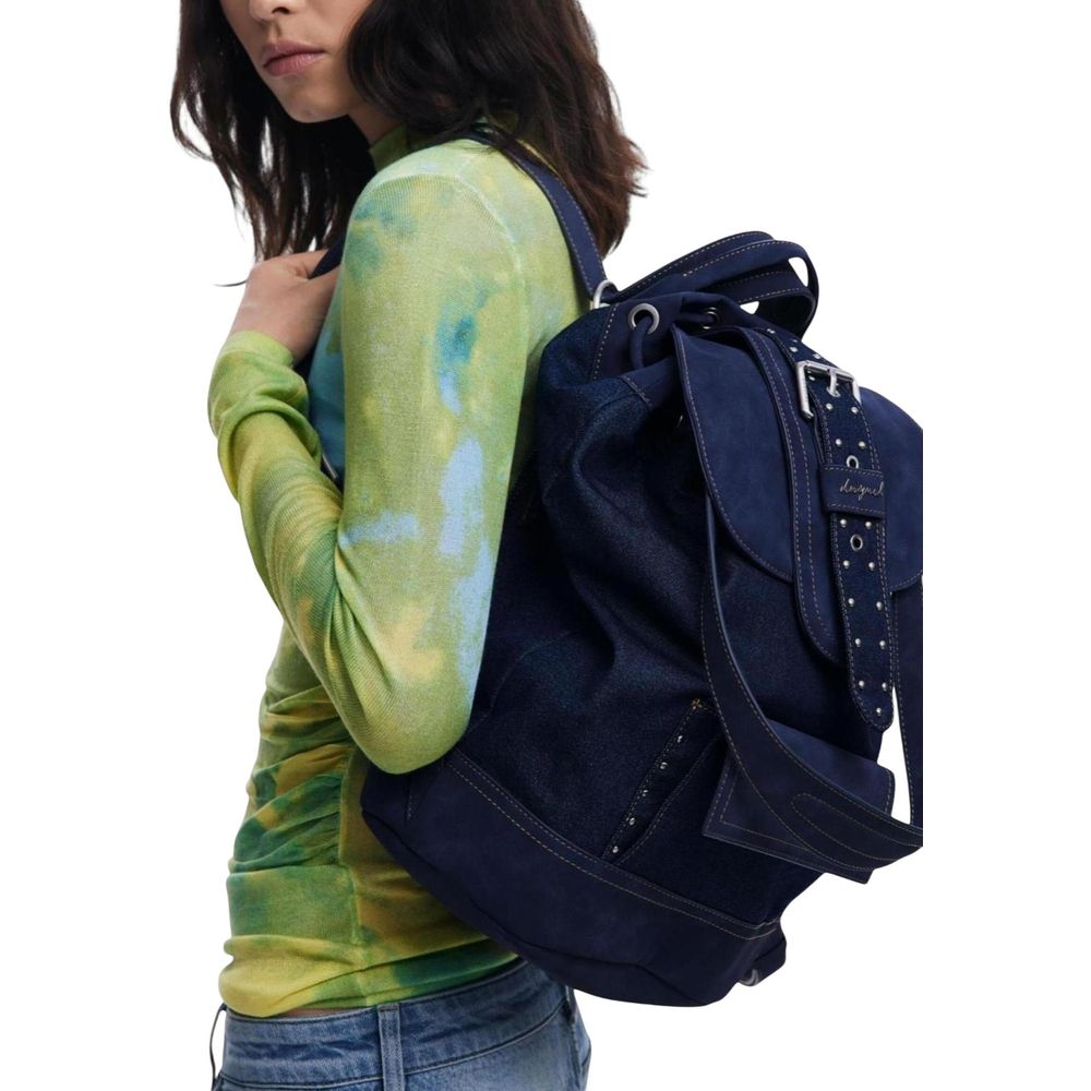 Blue Polyethylene Backpack