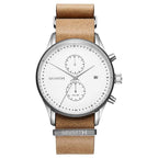 Brown Leather Dress Watch