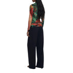 Bicolor Viscose Long Sleeve T-Shirt