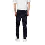 Black Cotton Skinny Jeans