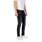 Black Cotton Skinny Jeans
